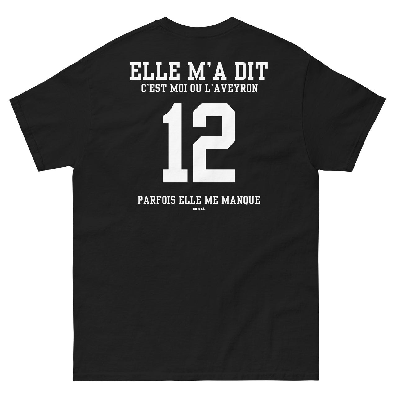T-shirt Aveyron bordeaux - Elle m'a dit moi ou l'Aveyron