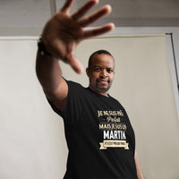 Thumbnail for T-shirt Martin noir - Je ne suis pas parfait, presque