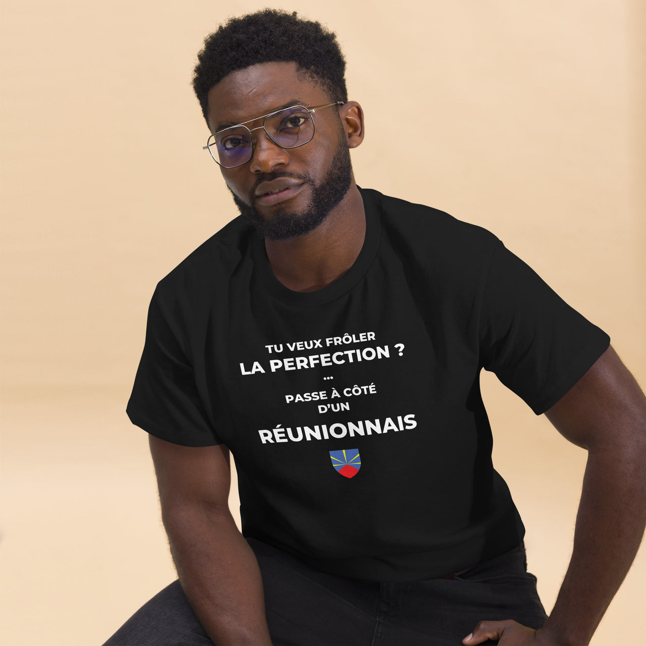 T-shirt Réunionnais chocolat noir - Frôler la perfection