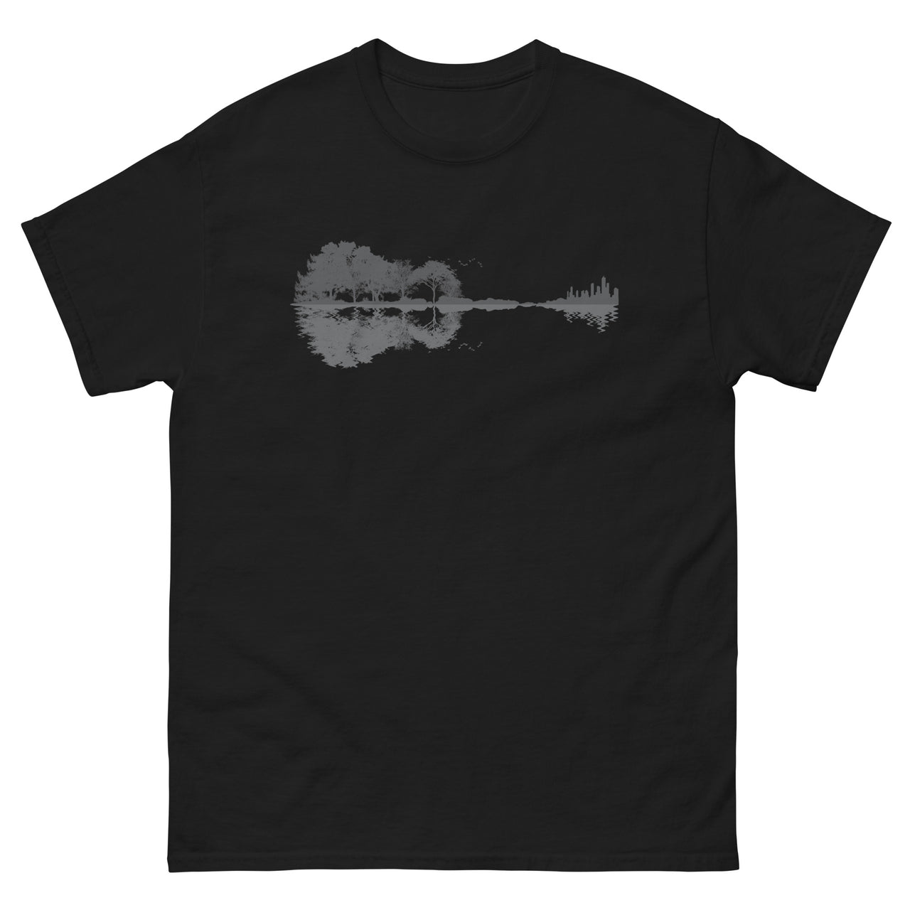 T-shirt Guitariste bordeaux - design tendance pour musiciens