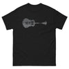 T-shirt Guitariste bordeaux - design tendance pour musiciens