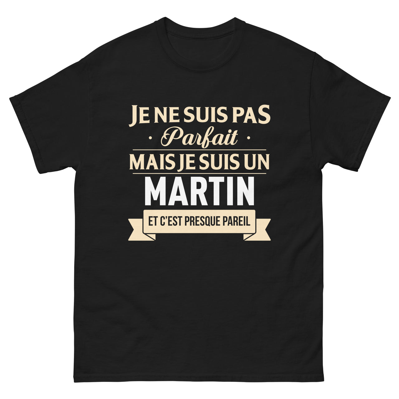 T-shirt Martin bordeaux - Je ne suis pas parfait, presque