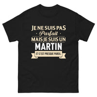 Thumbnail for T-shirt Martin bordeaux - Je ne suis pas parfait, presque