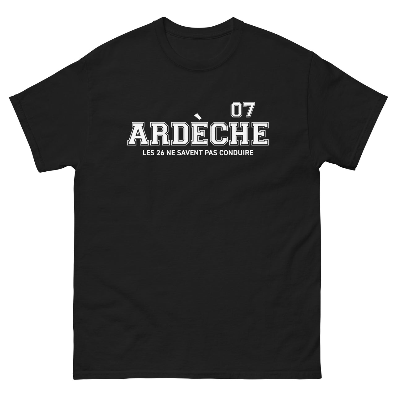 T-shirt Ardèche bordeaux - Les 26 ne savent pas conduire
