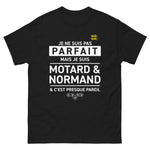 T-shirt Idée Cadeau Motard Normand - Je ne suis pas parfait