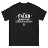 T-shirt Italie bordeaux - Un Italien ne vieillit pas, il prend de la bouteille