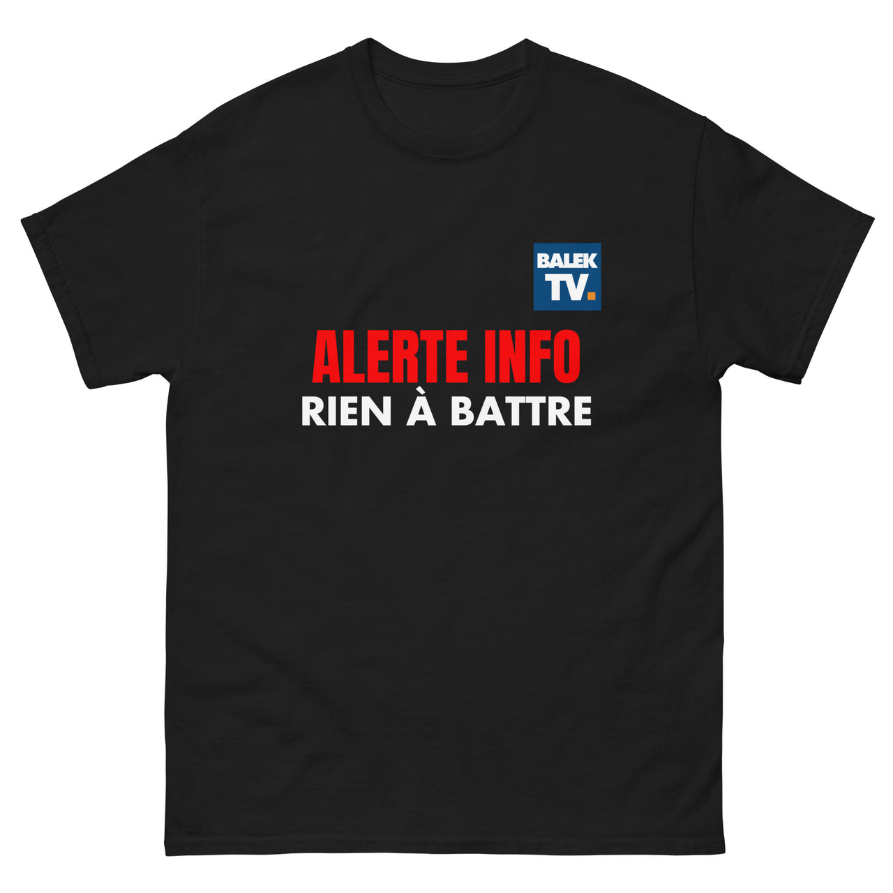 T-shirt humour bordeaux - Balek Tv, rien à battre