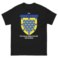 Thumbnail for T-shirt Ardéchois gris sport - Être Dieu, mais en mieux