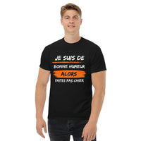 Thumbnail for T-shirt humour France gris chiné - Je suis de bonne humeur