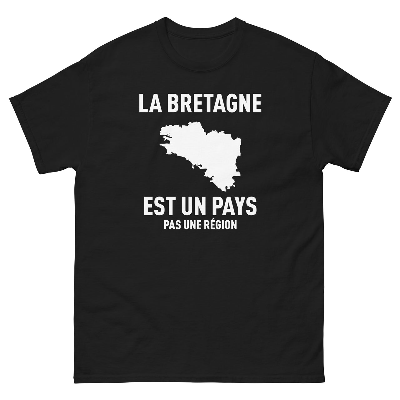 T-shirt Bretagne gris sport - La Bretagne est un pays