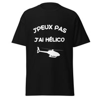 Thumbnail for T-shirt Hélico noir - J'peux pas j'ai Hélico dos