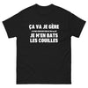 T-shirt humour bleu - Ça va je gère avec fierté