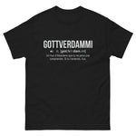 T-shirt cadeau humour Gottverdammi Noir