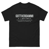 Thumbnail for T-shirt humour noir - Gottverdammi avec fierté