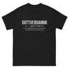 T-shirt humour noir - Gottverdammi avec fierté
