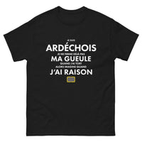 Thumbnail for T-shirt Ardéchois gris sport - Je ne ferme pas ma gueule