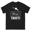 T-shirt Tahiti bordeaux - Souvenir humoristique