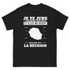T-shirt Réunion noir - J'entends des voix avec humour