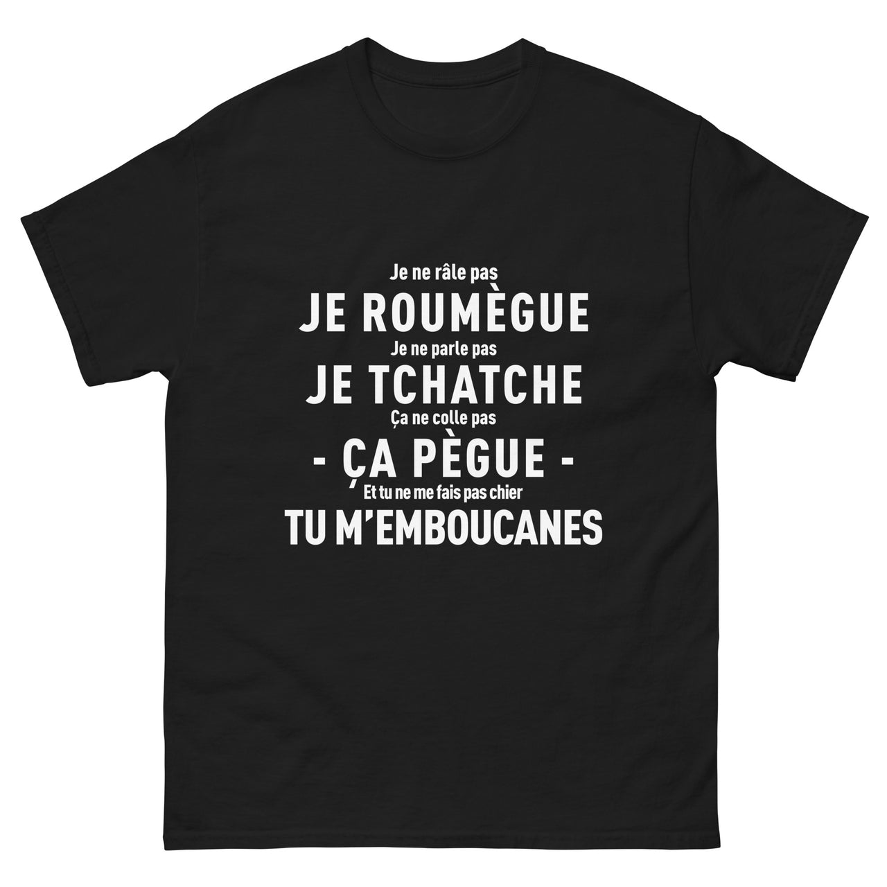 T-shirt classique homme noir - look structuré et tendance