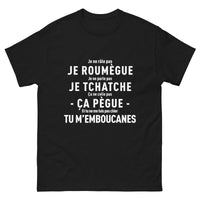 Thumbnail for T-shirt classique homme noir - look structuré et tendance