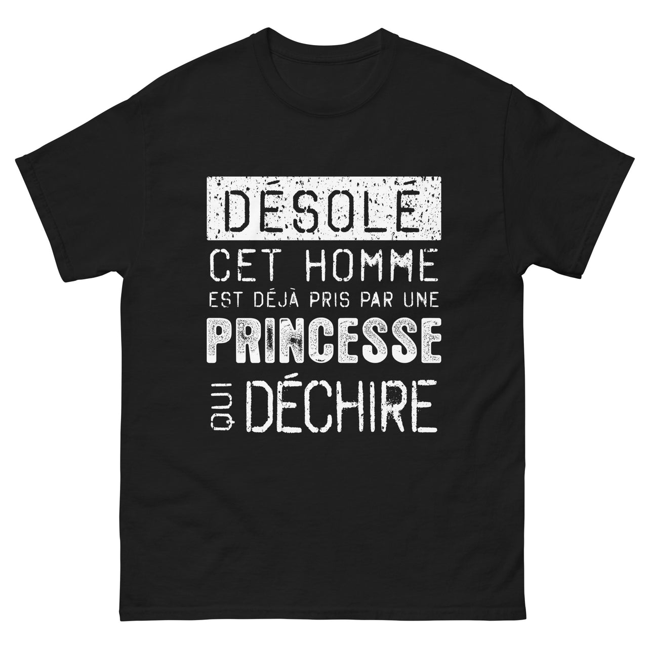 T-shirt Saint Valentin bordeaux - Désolé cet homme est pris