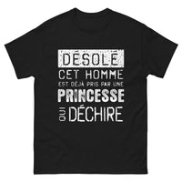 Thumbnail for T-shirt Saint Valentin bordeaux - Désolé cet homme est pris