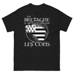 T-shirt Cadeau humour Breton : En Bretagne il ne pleut que sur les cons