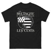 T-shirt Bretagne noir - En Bretagne il ne pleut que sur les cons