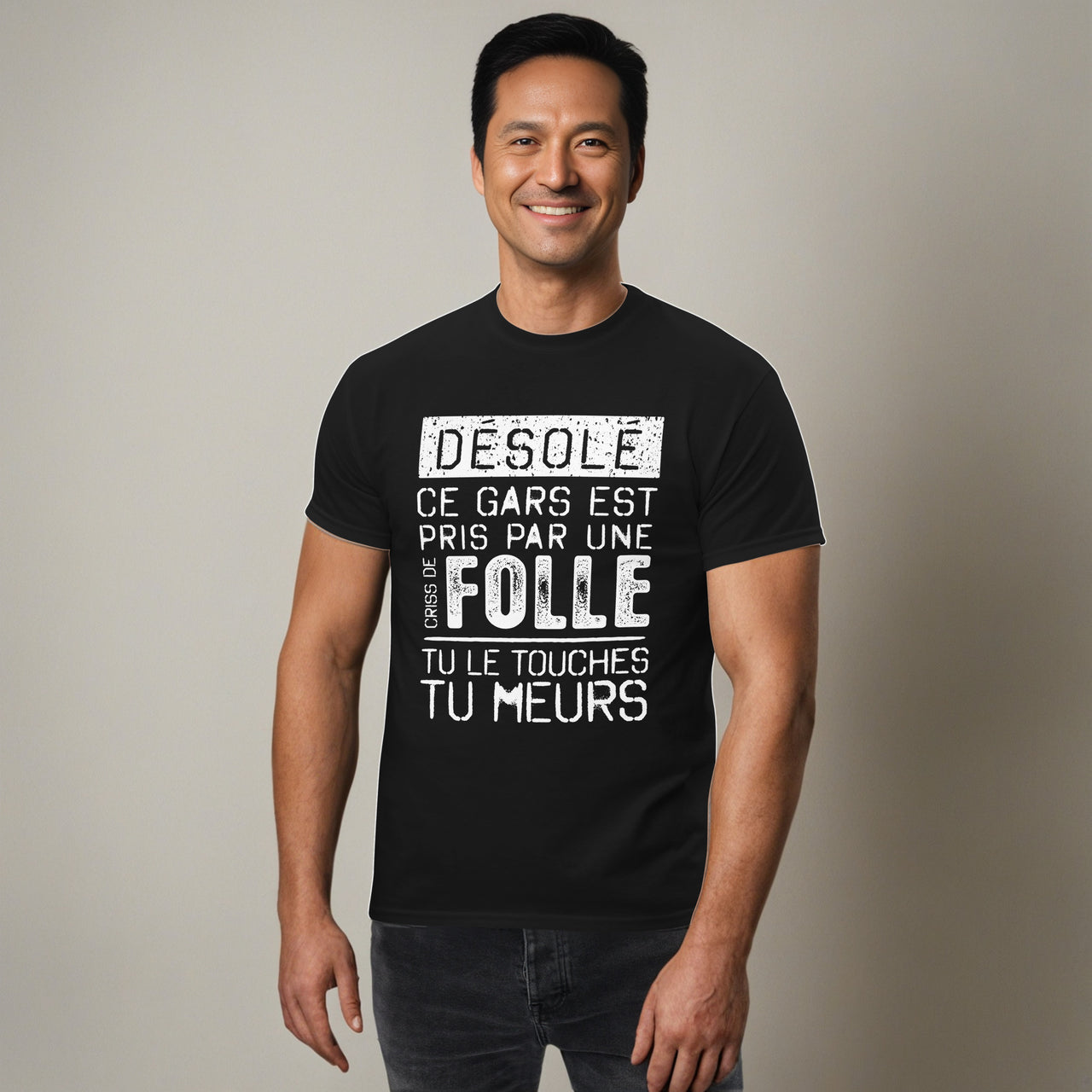 T-shirt cadeau humour québec pour homme