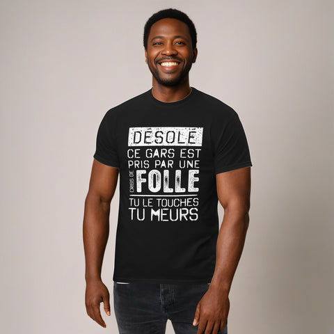 T-shirt cadeau humour québec pour homme