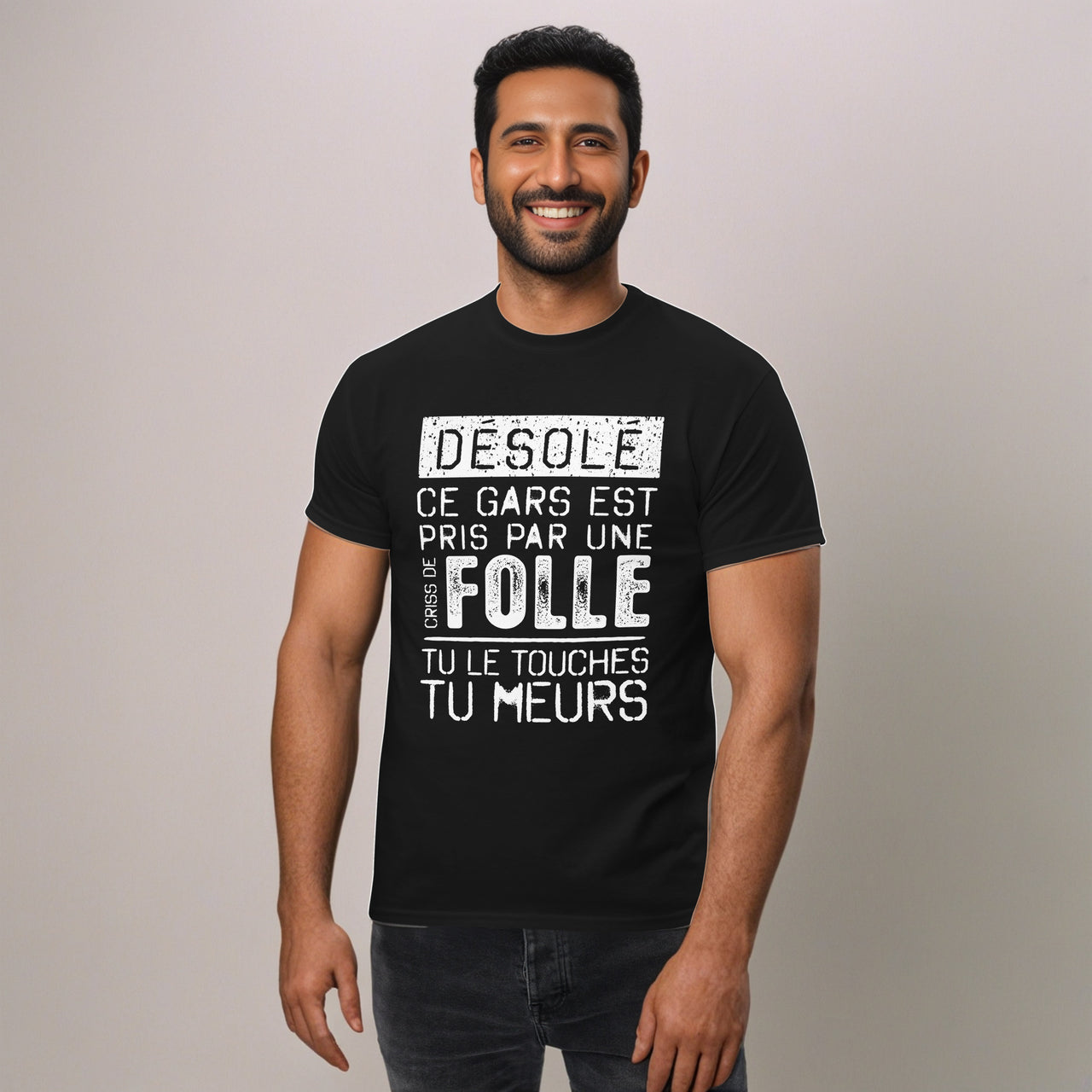 T-shirt cadeau humour québec pour homme