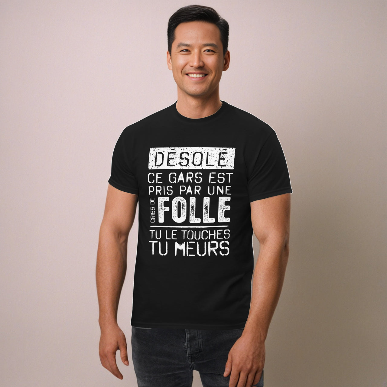 T-shirt cadeau humour québec pour homme