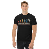 T-shirt cadeau pour un guitariste : Born to play guitar