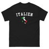 T-shirt Italie bordeaux - carte et drapeau de l'Italie