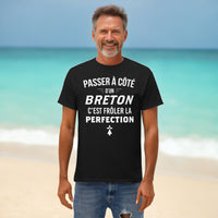 Thumbnail for T-shirt Bretagne bleu marine - Passer à côté d'un Breton