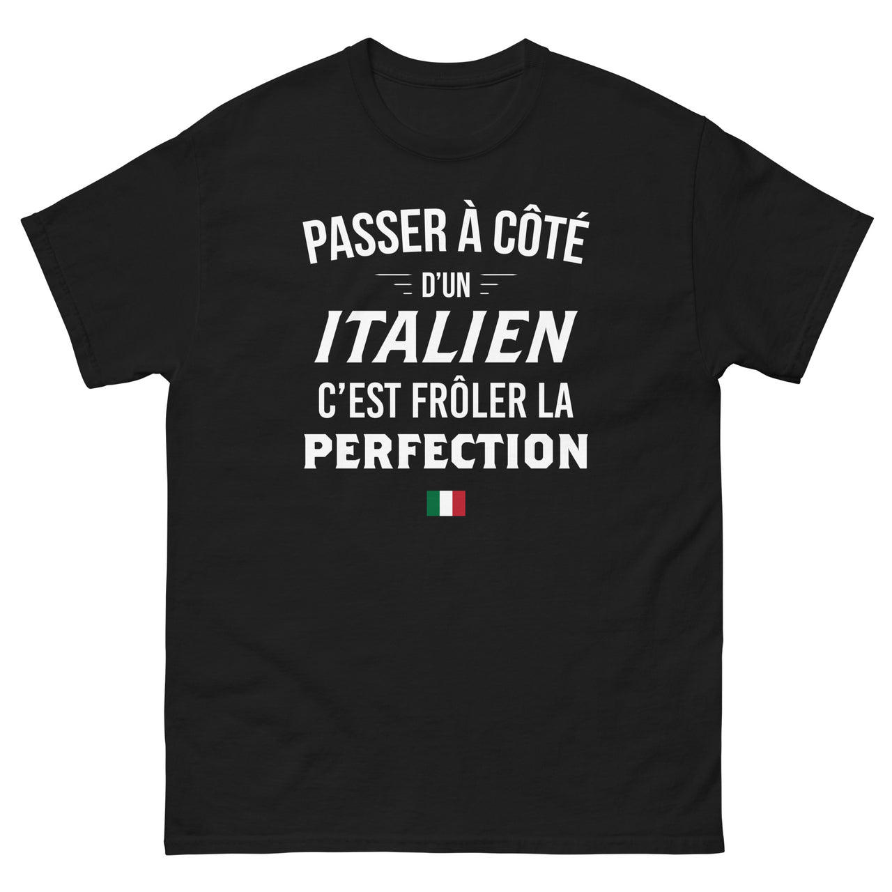 T-shirt Italie noir - Frôler la perfection