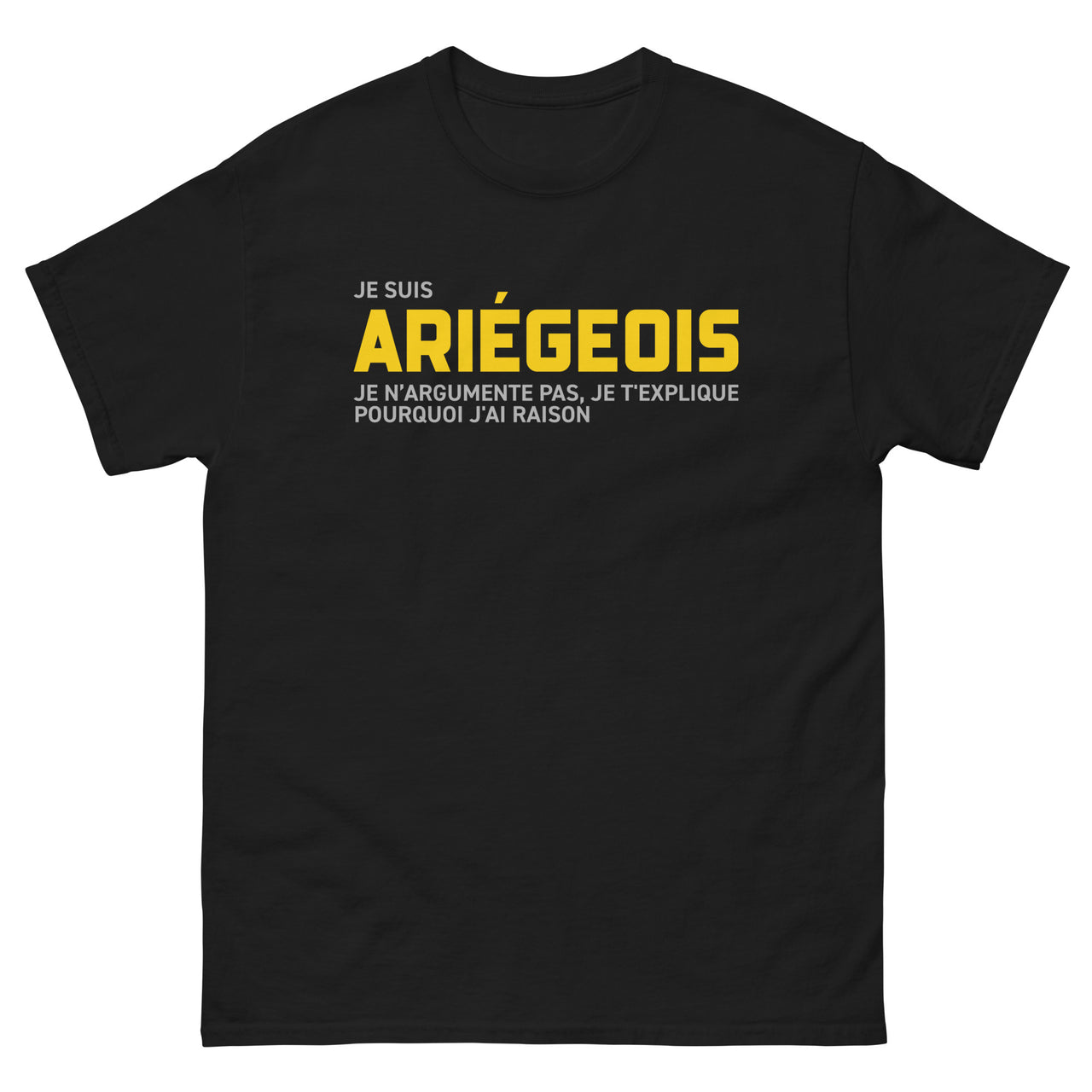T-shirt Ariégeois bordeaux - Je t'explique pourquoi j'ai raison