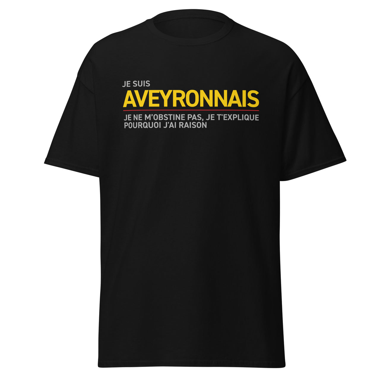 T-shirt Aveyron bordeaux - Je t'explique pourquoi j'ai raison