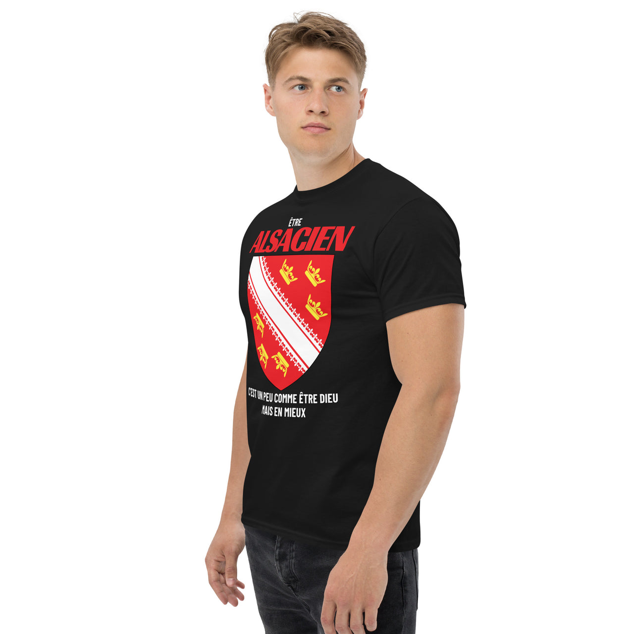 T-shirt Alsacien gris cendré - Un peu comme être Dieu