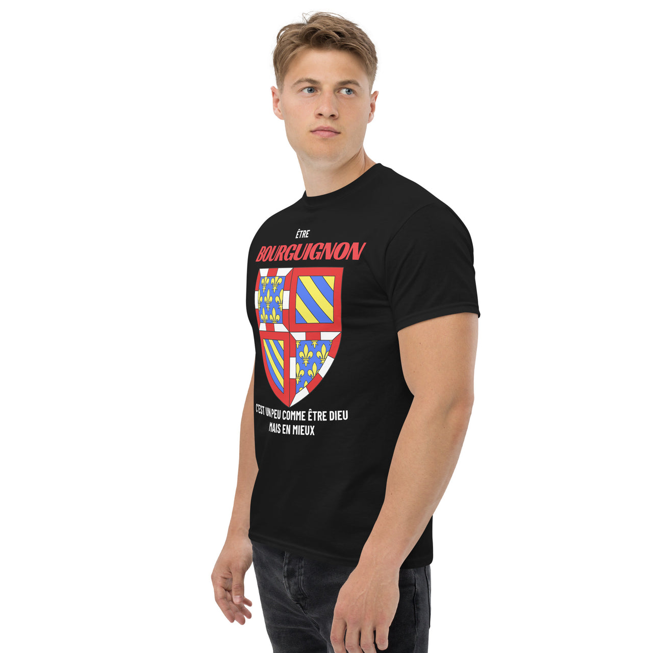 T-shirt Bourgogne gris clair - Être Dieu, mais en mieux