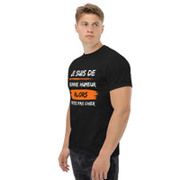 Thumbnail for T-shirt humour France gris foncé - Je suis de bonne humeur