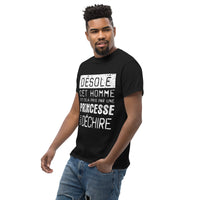 Thumbnail for T-shirt Saint Valentin noir - Désolé cet homme est pris