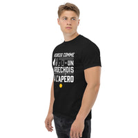Thumbnail for T-shirt Ardéchois bleu marine - Heureux comme un ardéchois à l'apéro