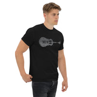 Thumbnail for T-shirt Guitariste noir dos - design tendance pour musiciens