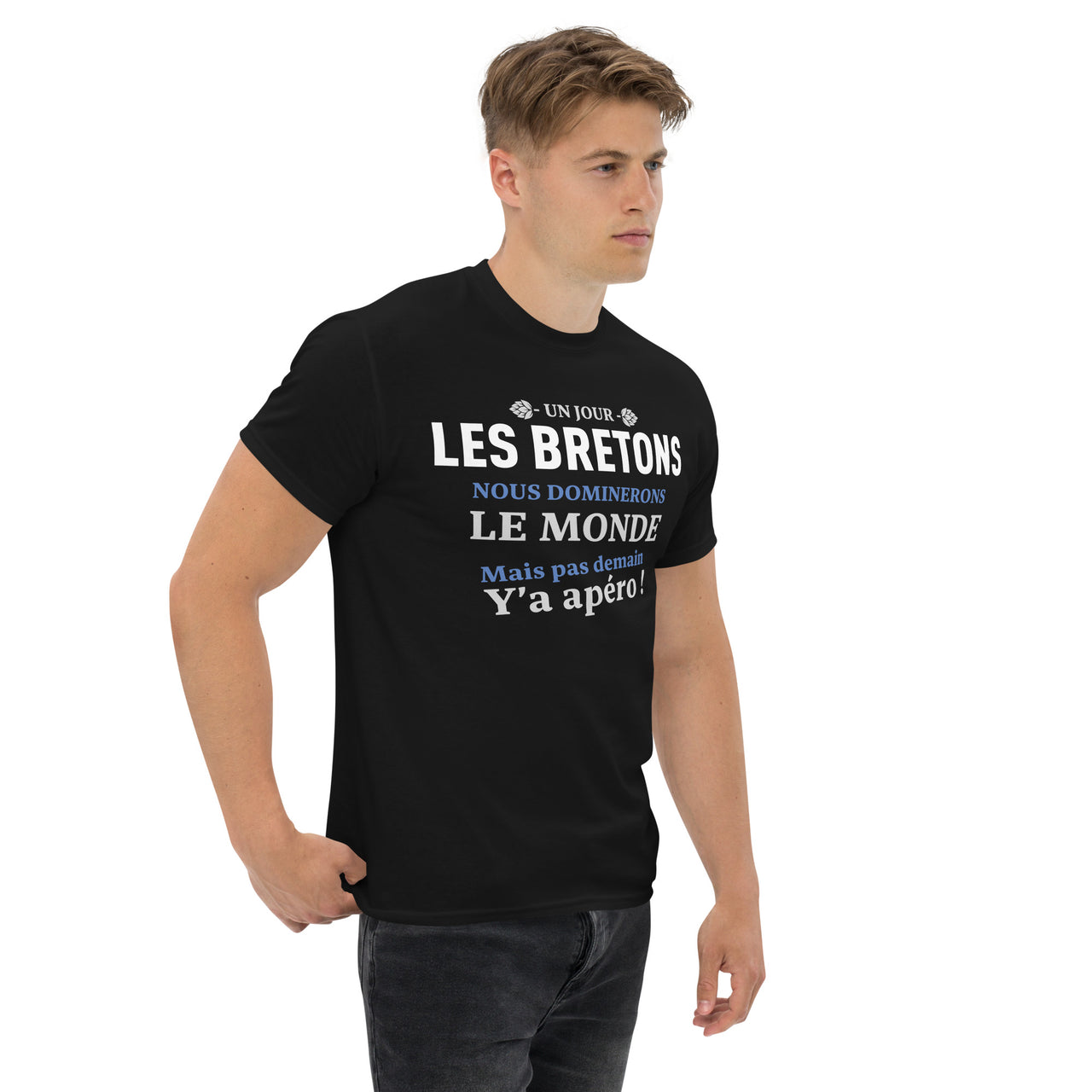 T-shirt Bretagne anthracite - Humour apéro et fierté locale