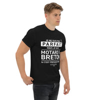 Thumbnail for T-shirt Bretagne anthracite - Je ne suis pas parfait mais je suis Motard