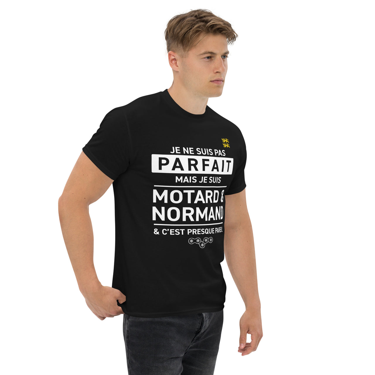 T-shirt Normand anthracite - Je ne suis pas parfait mais presque