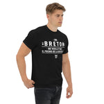 T-shirt homme Un breton ne vieillit pas il prend de la bouteille - Cadeau humour Bretagne