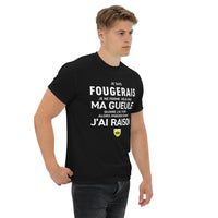Thumbnail for T-shirt Bretagne noir - Je suis Fougerais, humour