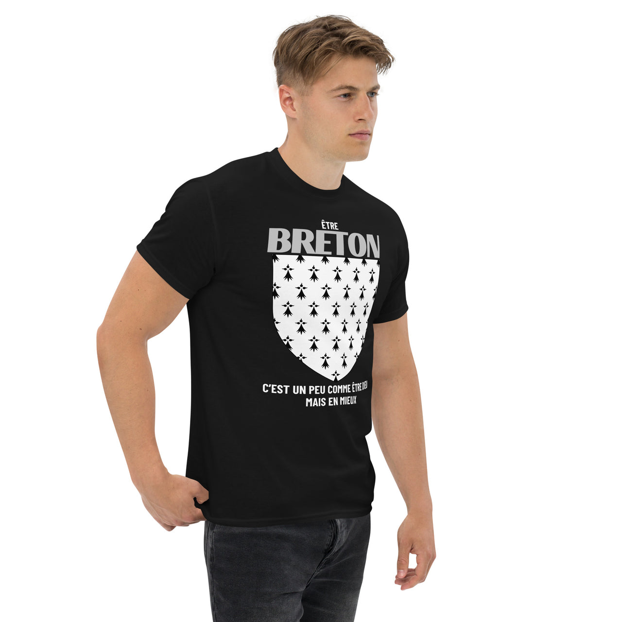 T-shirt Bretagne coloris Heather - Être Breton c'est divin